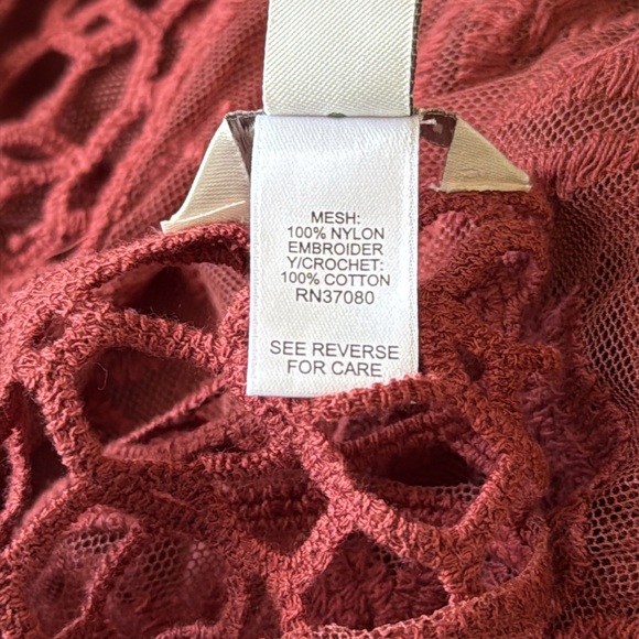 PLUS SIZE EMBROIDERED MESH DUSTER - Picture 13 of 13